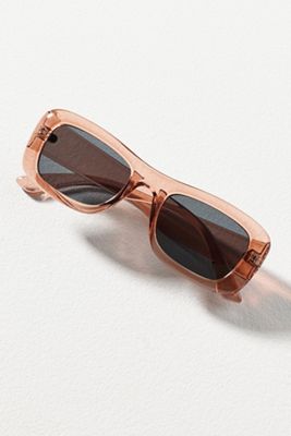 By Anthropologie Flat-Top Curved Rectangle Sunglasses