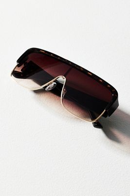 By Anthropologie Flat-Top Frameless Aviator Sunglasses