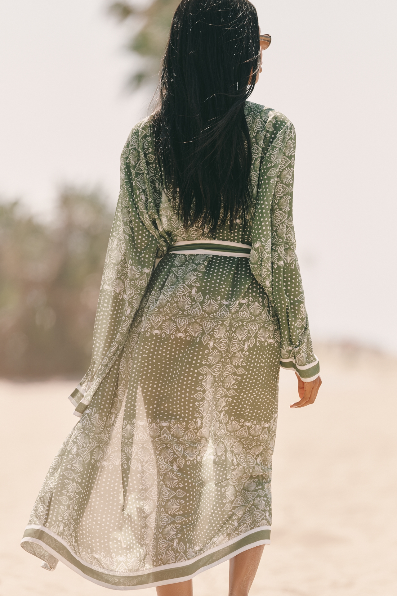 Celandine Printed Tie Kaftan