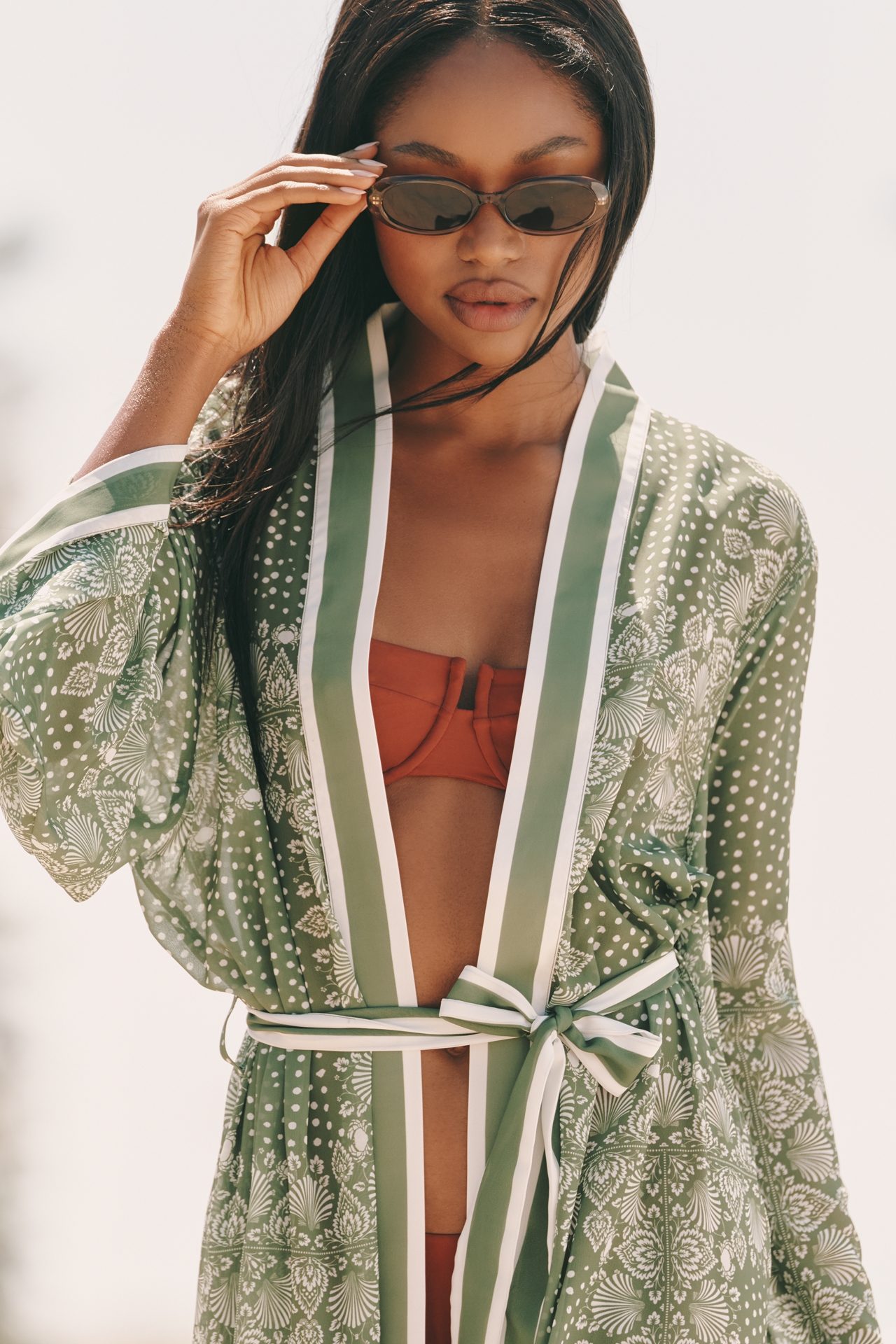 Celandine Printed Tie Kaftan