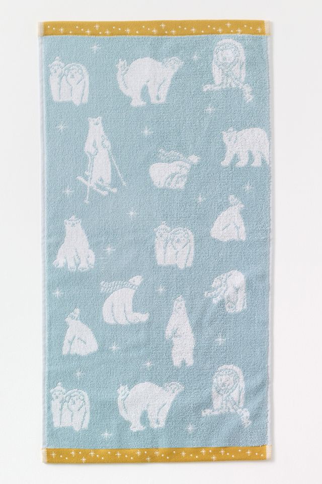 Toalla de Mano Tejida de Algodón con Icono de Invierno #1
