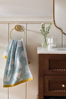 Cotton Woven Winter Icon Hand Towel