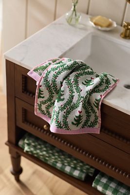 Cotton Woven Winter Icon Hand Towel