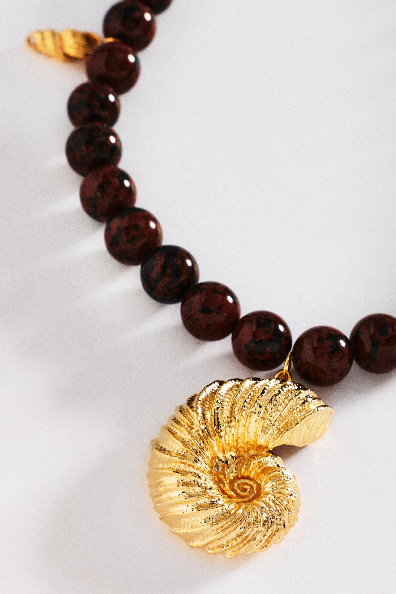 Joanna Laura Constantine Seashell Pendant Beaded Necklace