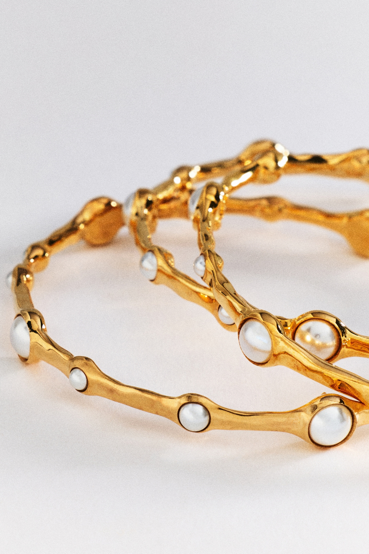 Joanna Laura Constantine Pearl Bangles, Set of 3