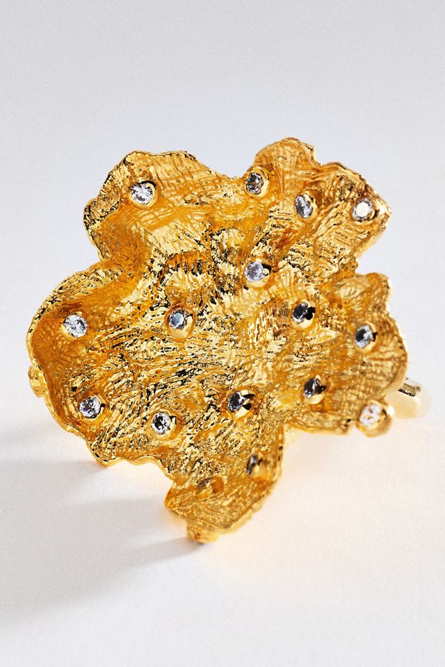 Joanna Laura Constantine Statement Floral Ring #1