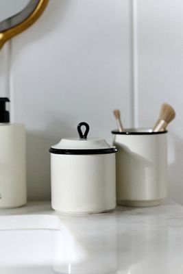 Piper Tipped Ceramic Canister