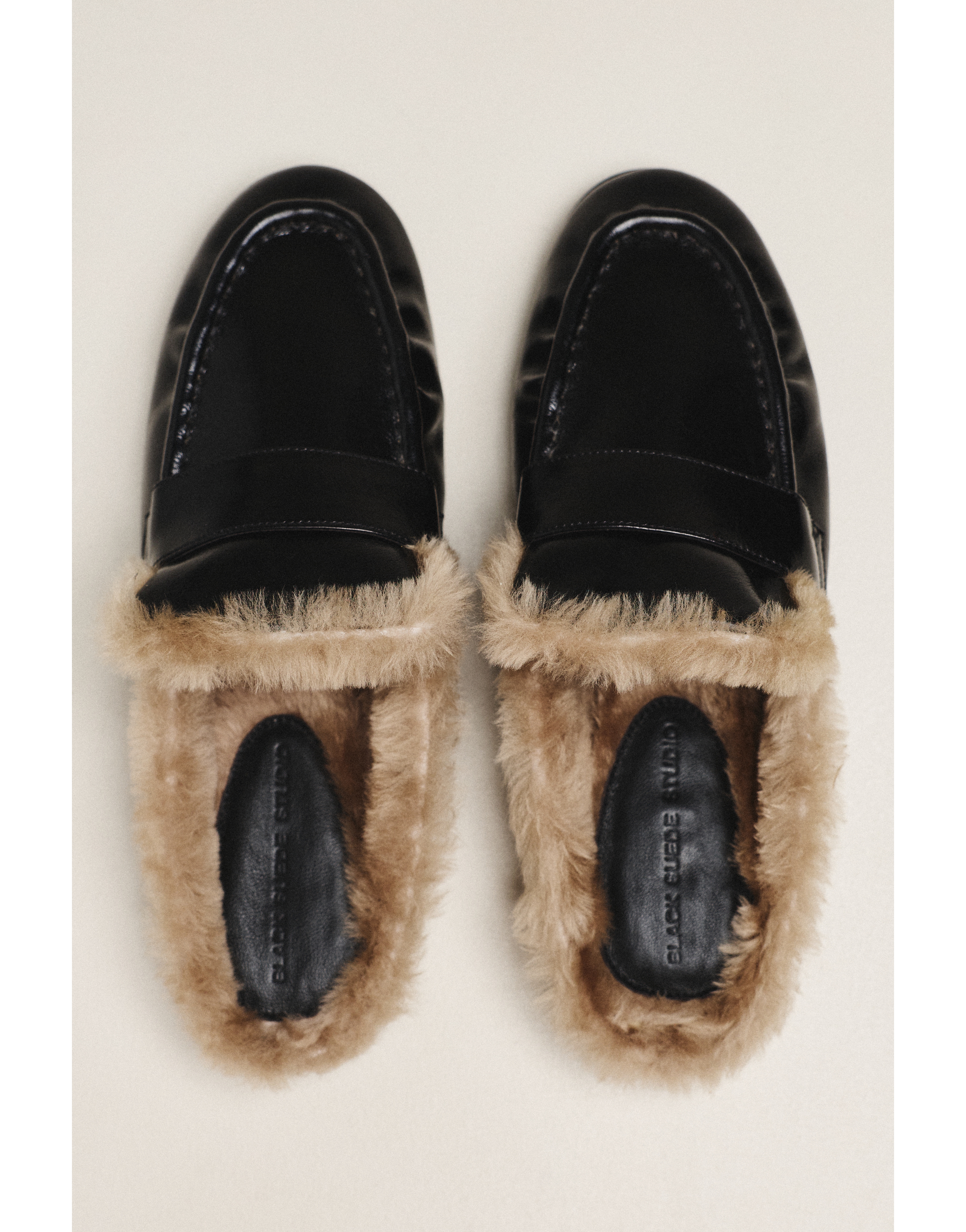 Black Suede Studio Theo Loafers