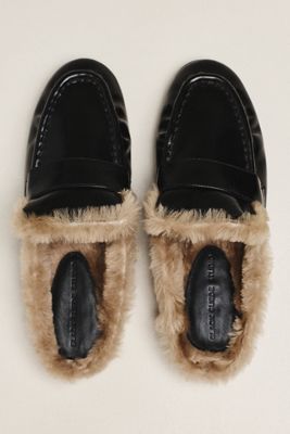 Black Suede Studio Theo Loafers