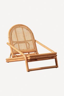 Montauk Rattan Folding Beach Chair