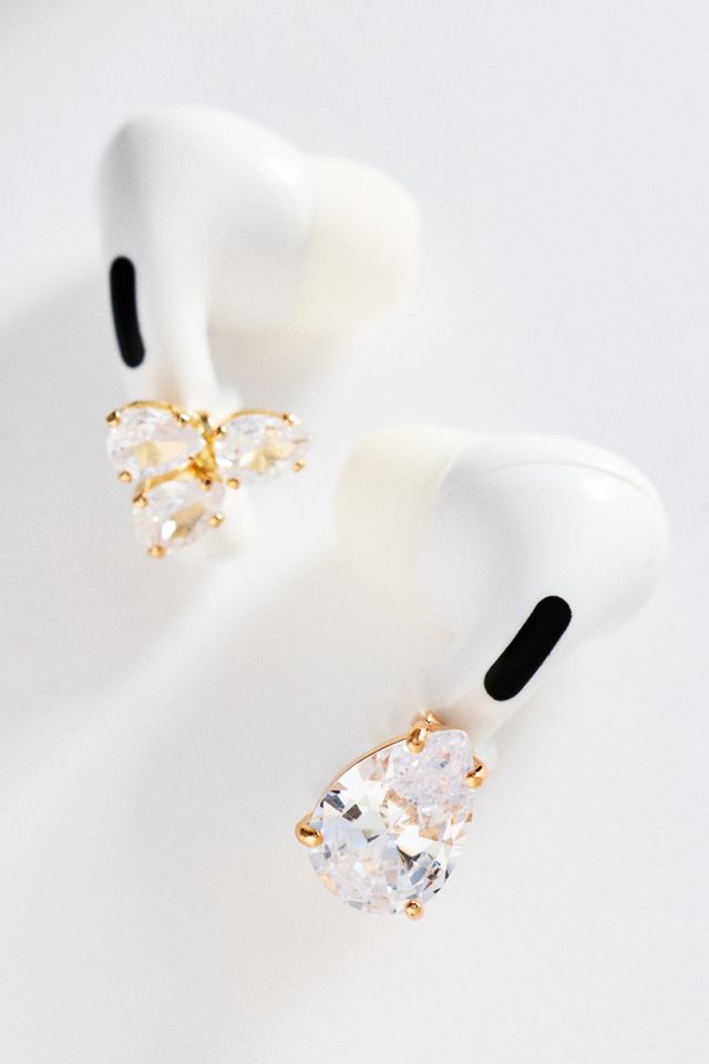 Cubic Zirconia Earbud Charms, Set of 2 #2