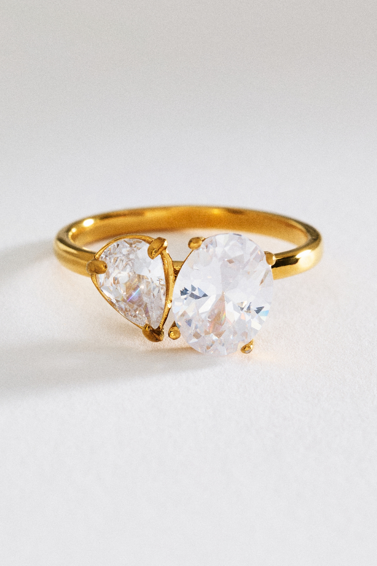 Toi et Moi Crystal Ring