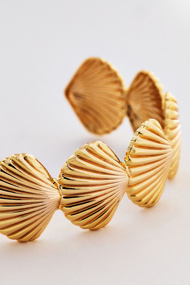 Metal Shell Cuff Bracelet #1