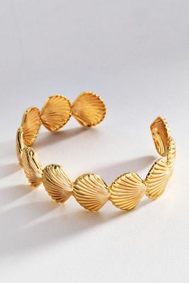 Metal Shell Cuff Bracelet