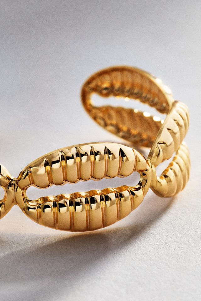 Metal Shell Cuff Bracelet #1