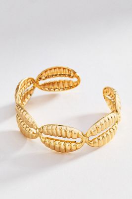 Metal Shell Cuff Bracelet