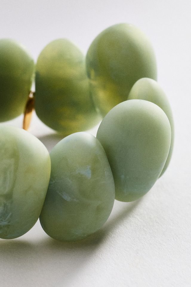 Resin Beaded Stretch Bracelet #1