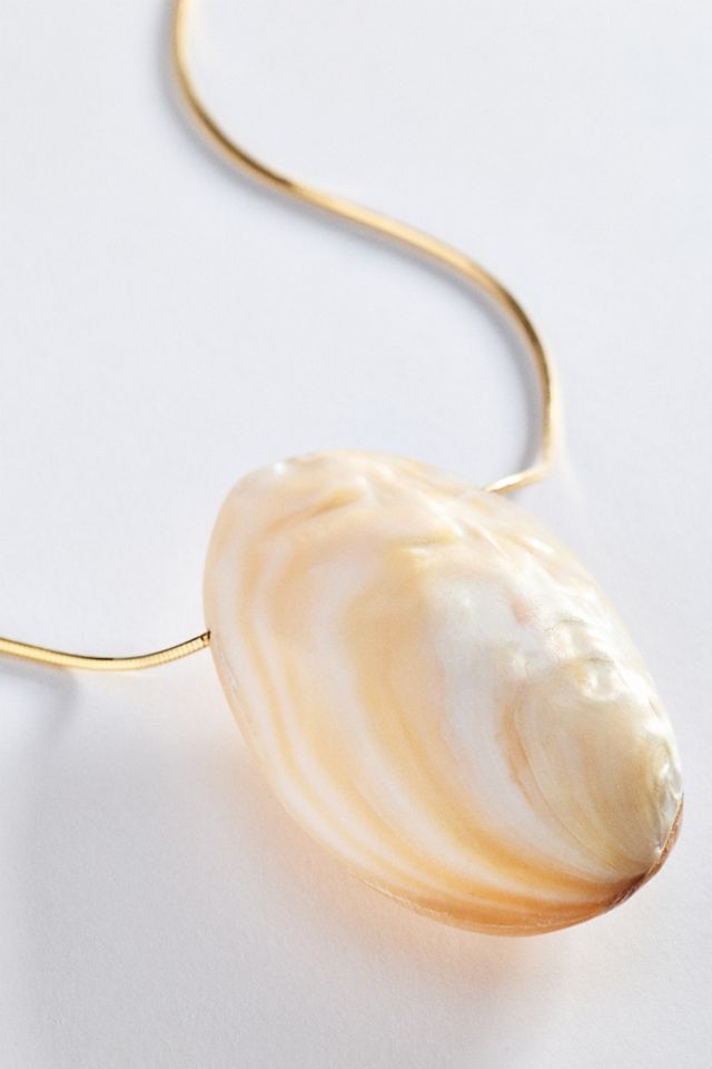 Mother of Pearl Pendant Necklace #1