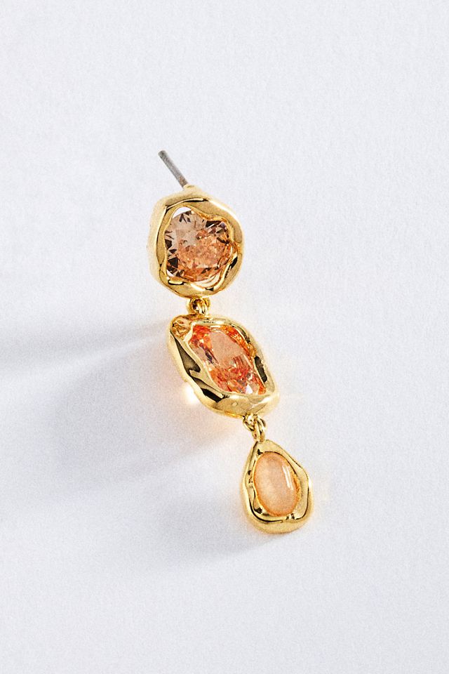 Bold Gemstone Drop Earrings #1