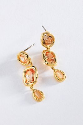 Bold Gemstone Drop Earrings