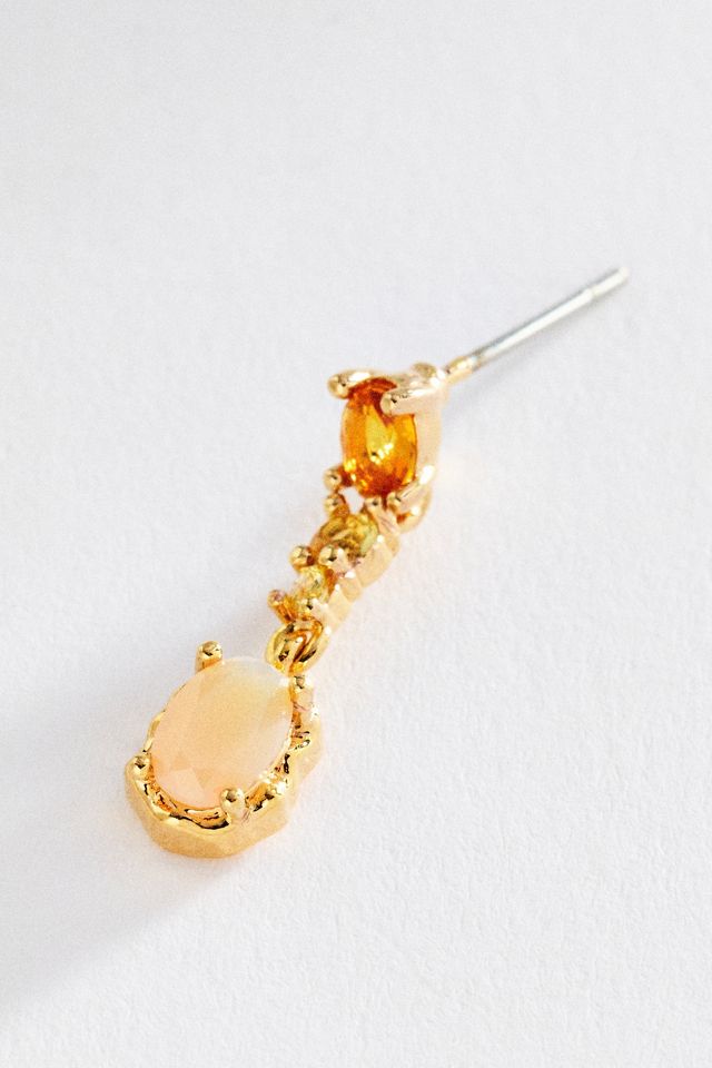 Colorful Gemstone Drop Earrings #1