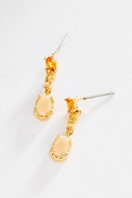 Colorful Gemstone Drop Earrings