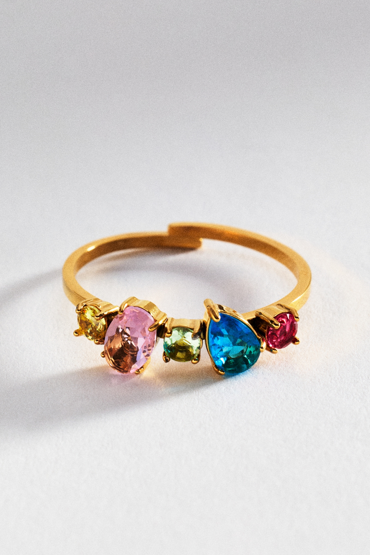 Colorful Stone Water-Resistant  Ring