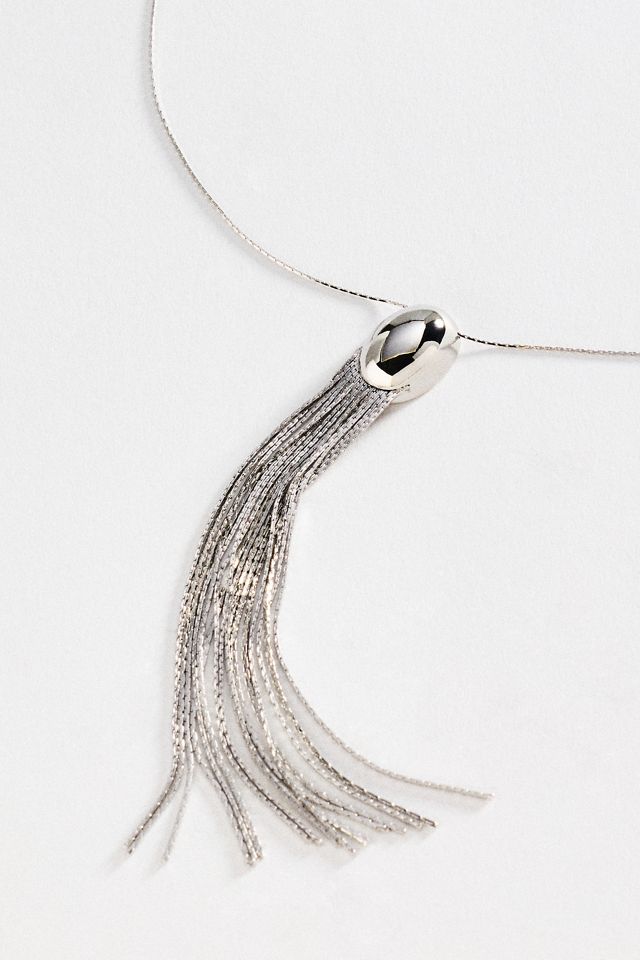 Fringe Pendant Necklace #1