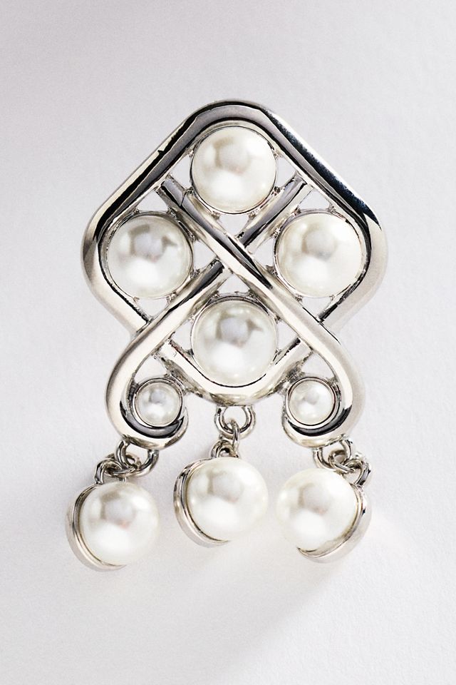 Art Deco Crystal Drop Earrings #1