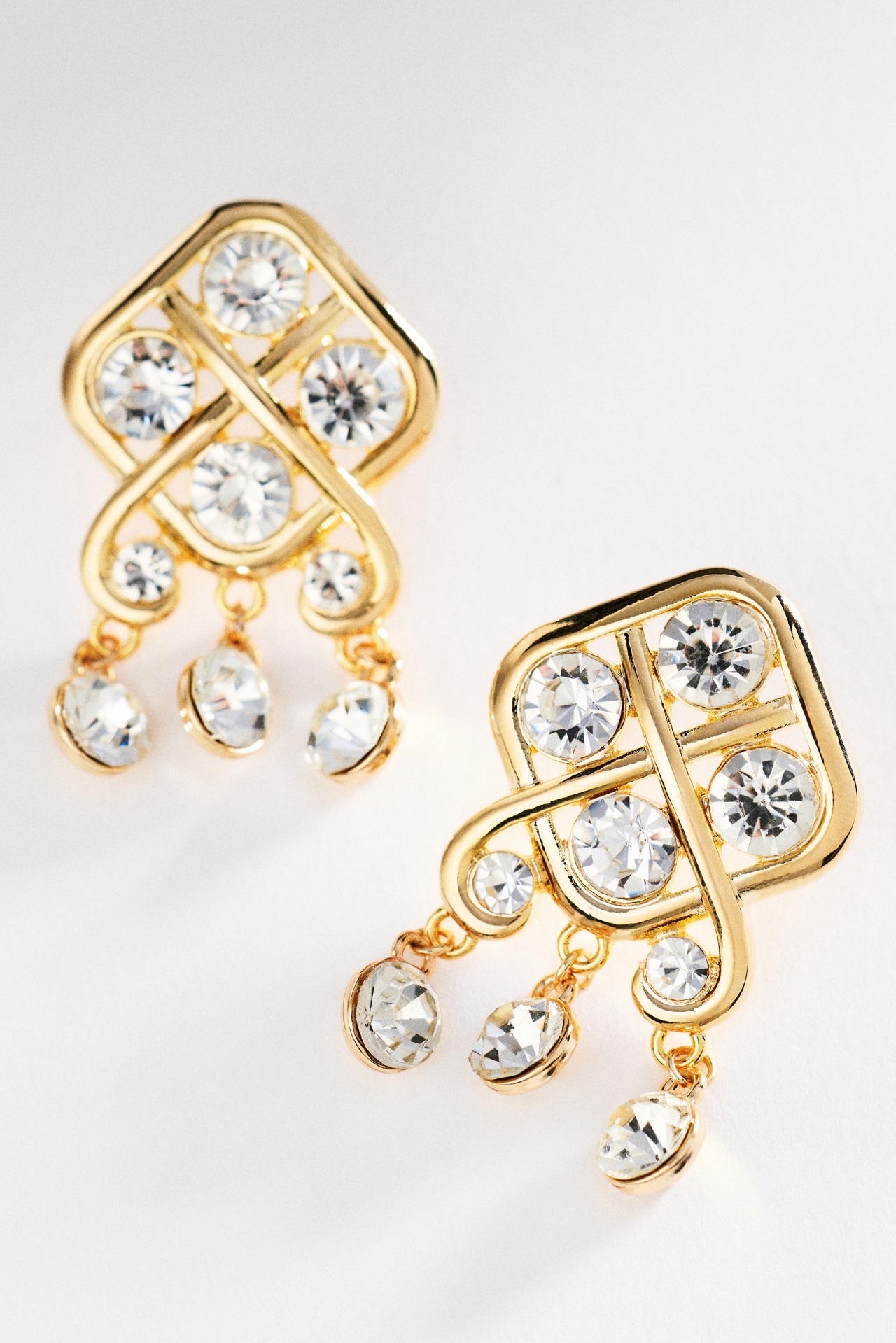 Art Deco Crystal Drop Earrings