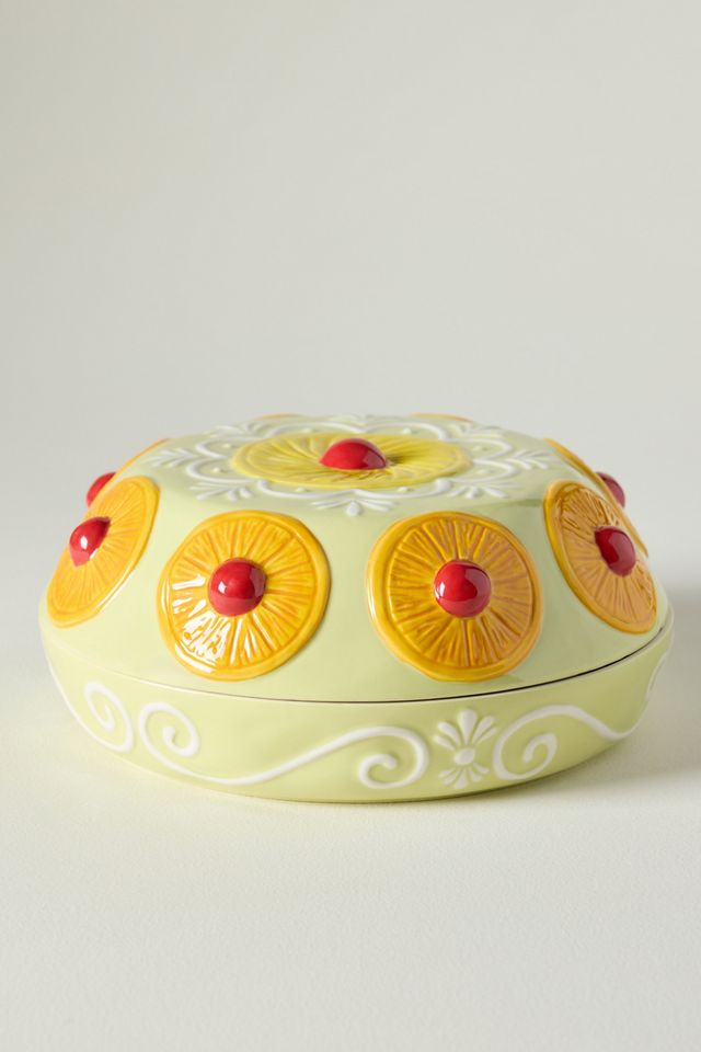 Yule Stoneware Pie Keeper #1