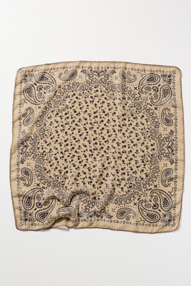 By Anthropologie 100% Cotton Lace Bandana Hair Scarves, Set of 2 #3