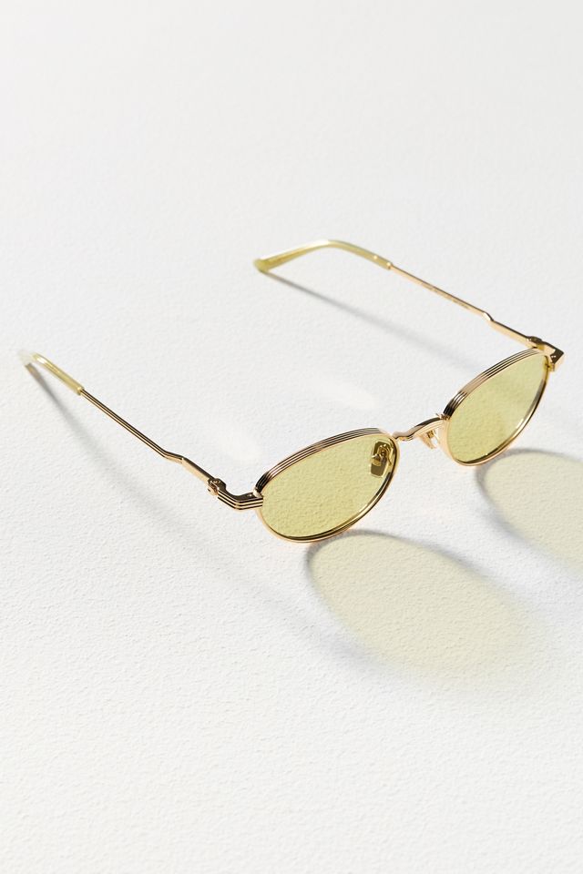 Reality Eyewear Slim Metal Oval Sunglasses #1