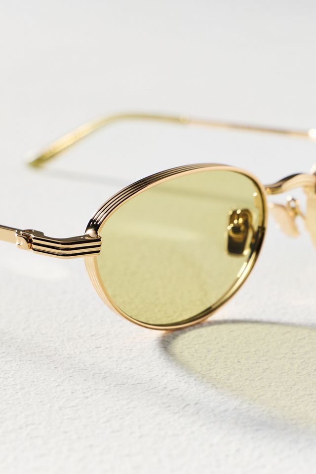 Reality Eyewear Slim Metal Oval Sunglasses #2