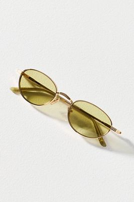 Reality Eyewear Slim Metal Oval Sunglasses