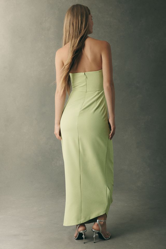 BHLDN Strapless Draped Maxi Dress #2
