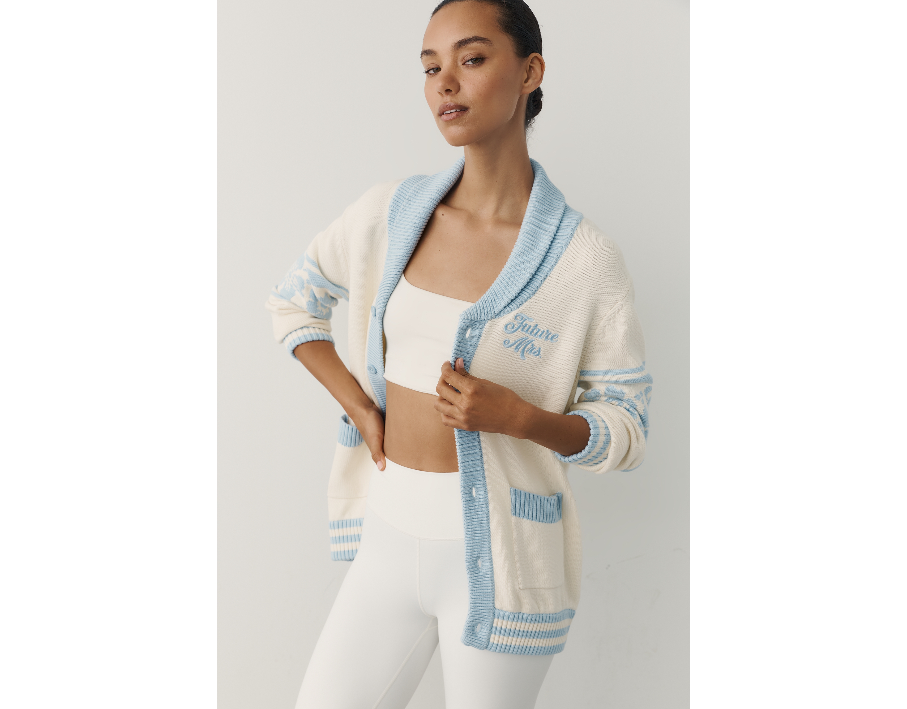The Wild Collective x Anthropologie 100% Cotton Future Mrs. Cardigan