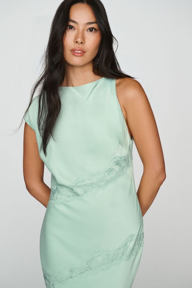 BHLDN Cap-Sleeve Satin Maxi Dress #1