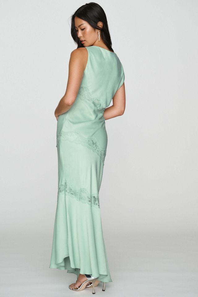BHLDN Cap-Sleeve Satin Maxi Dress #2