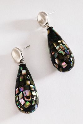 Disco Shell Teardrop Earrings