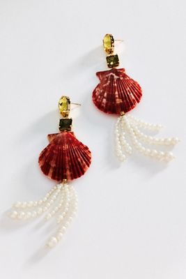 Pearl Shell Drop Earrings