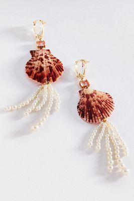 Pearl Shell Drop Earrings