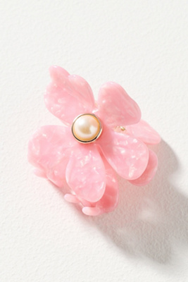 no.1318✧︎*。エレガントフラワー＆パールデザインヘアゴム✧︎*。❷ Lele Sadoughi Floral Pearl Hair Claw | Anthropologie
