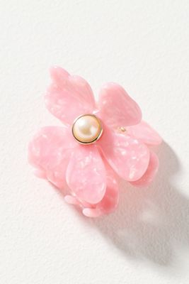 Lele Sadoughi Floral Pearl Hair Claw