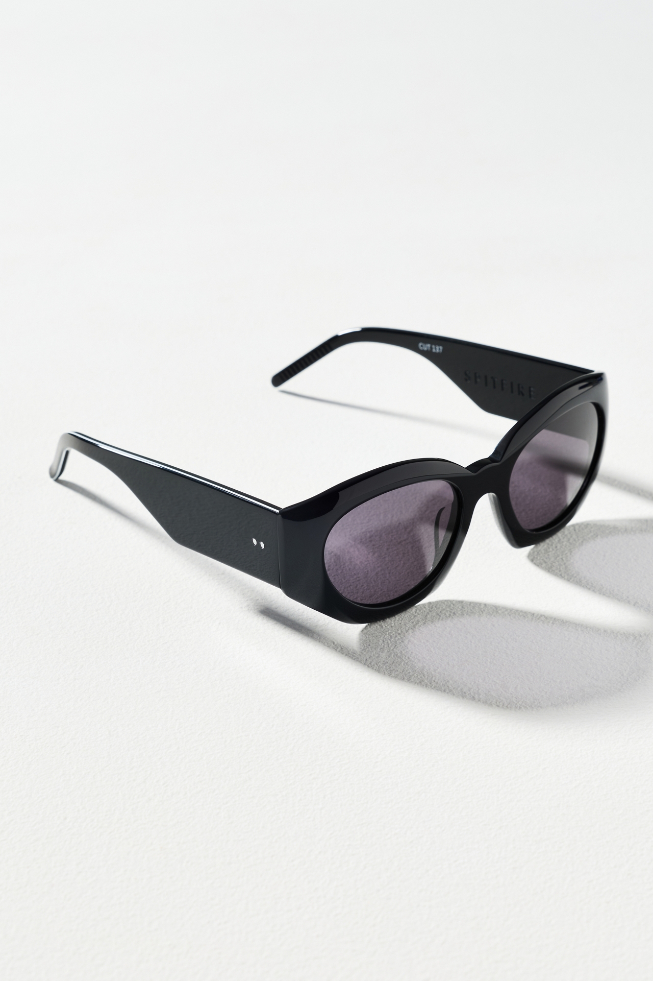 Spitfire Wrapped Geometric Oval Sunglasses