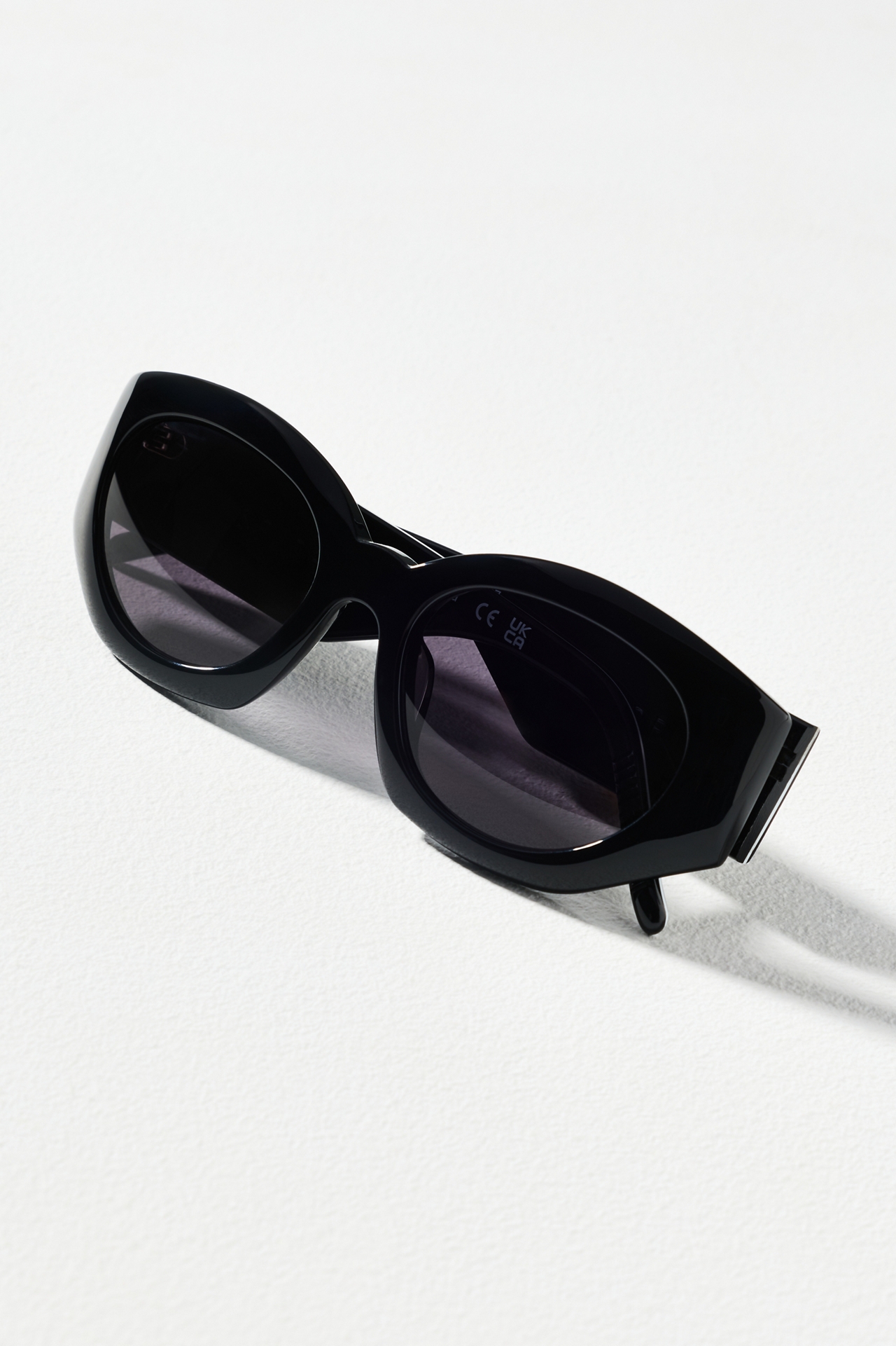 Spitfire Wrapped Geometric Oval Sunglasses