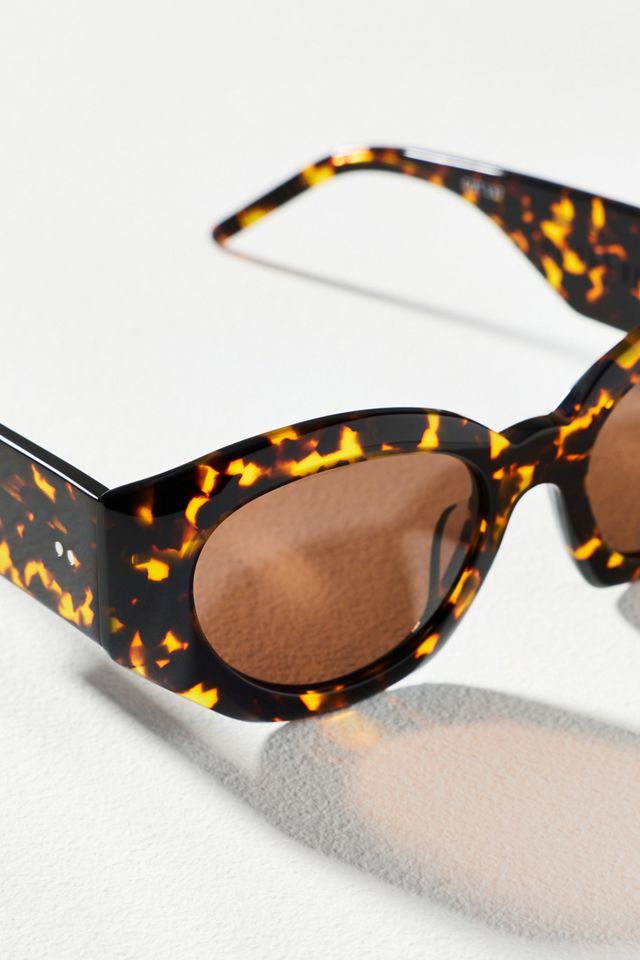 Spitfire Wrapped Geometric Oval Sunglasses #2