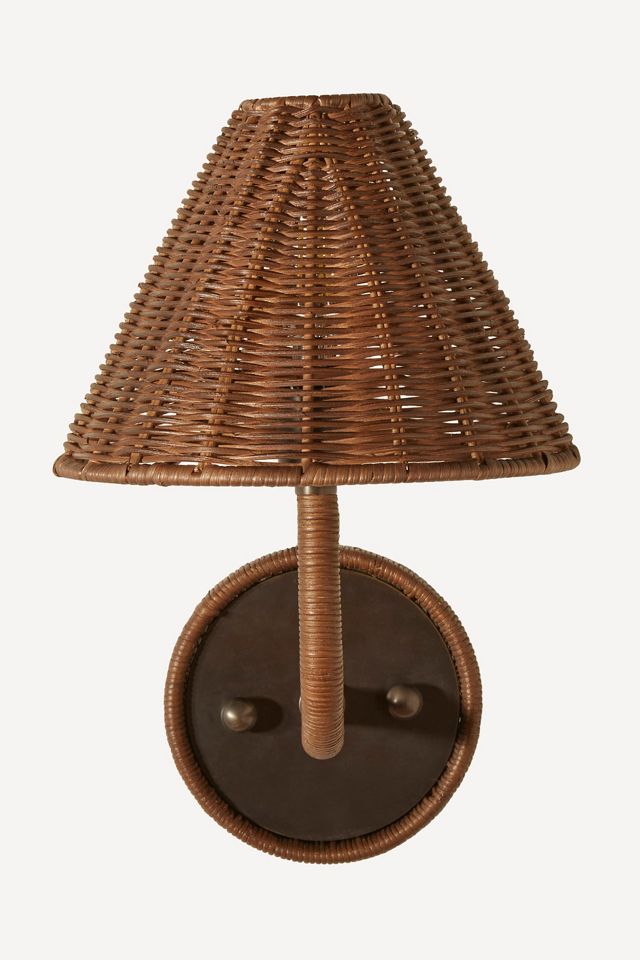 Delphine Wicker Sconce #1