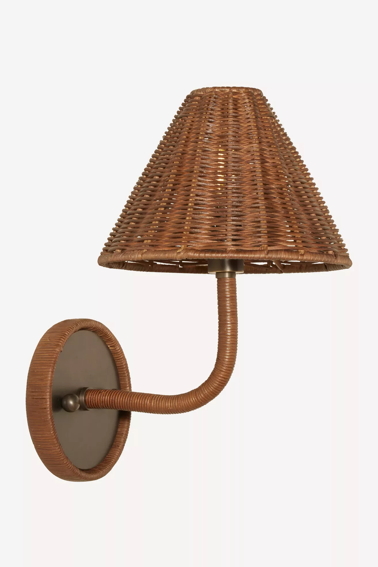 Delphine Wicker Sconce - thumbnail 3