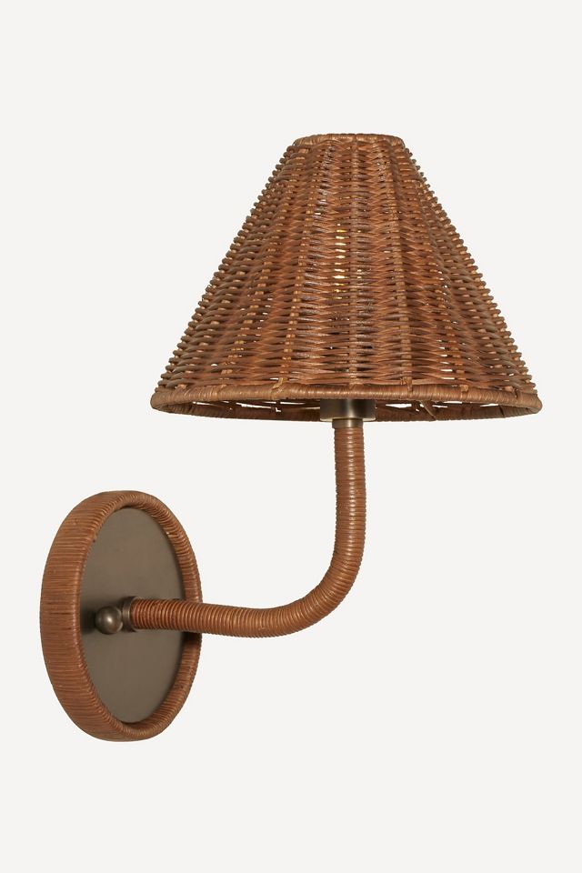 Delphine Wicker Sconce #2